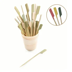 Bamboo Teppo Skewers Compostable Biodegradable Disposable Party Skewers