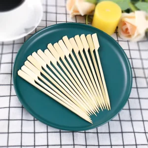 Bamboo Teppo Skewers Food Paddle Bamboo Skewers for BBQ Kebab