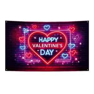 Best selling New Valentine’s Day Backdrop Background Wall Atmosphere Decoration Valentine’s Day Banner