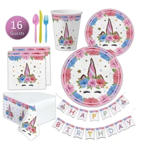 Biodegradable Cartoon Tableware Cake Forks Cups Plates for Corporate Dinner Chinese New Year Christmas