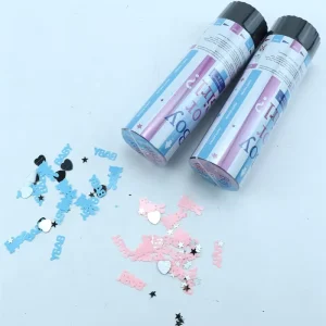Biodegradable Handheld Baby Gender Reveal Party Poppers Gender Reveal Confetti Cannon