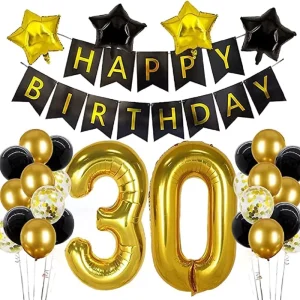Birthday Balloon Sets for Party Decoration and Setup Supplies Including Balloon Packaging and Chain Sets