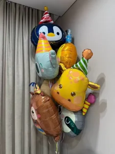 Birthday Hat Animal Helium Foil Balloon Frog Koala Tiger Lion For Birthday Wedding Valentine’s Day Party Decoration