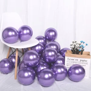 Birthday Party Arch Decor 36 Inch 35g Metallic Shiny Balloons Photo Background Layout for Celebration Gathering Supplies