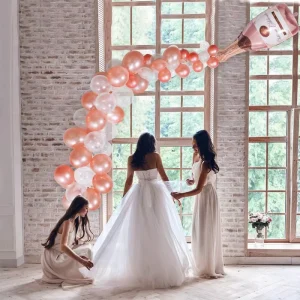 Birthday Party Celebration Decoration for Gold Wine Bottle & Glass Aluminum Foil Balloons Large Package