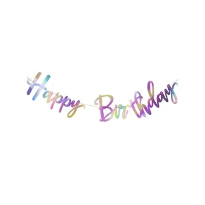 Birthday Party Decoration Supplies Rainbow Color Happy Birthday Paper Banner Children’s Birthday Party Decoration Supplies