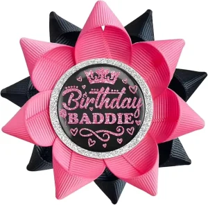 Birthday Party Decorations Handmade Birthday Baddie Button Happy Birthday Button Pins Girls Women