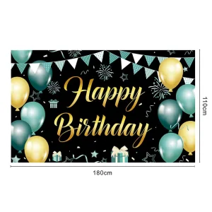 Birthday Party Decorations Set 3.6 * 5 Birthday Background Banner Party Atmosphere Decoration Background Banner