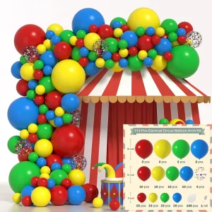 Birthday Party Decorations Set Candy Customizable Colorful Matte Balloon Garland Kit for Rainbow Theme Party Supplies
