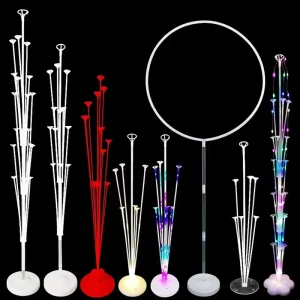 Birthday Party Supplies Wedding Decorations Christmas Colorful Plastic Multiple Styles Custom Balloon Stand Tables