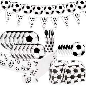 Birthday Soccer Game Party Decoration Football Sports Theme Disposable Paper Plates Birthday Party Supplies