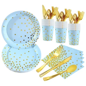 Birthday Supplies Pack Tableware Set Includes Plates Cups Napkins Tablecloths Tableware Birthday Decoration