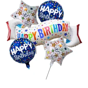 Birthday Valentine’s Day Christmas Aluminum Foil 5 Piece Balloon Set Banner Balloon Bundles Party Decoration Recyclable