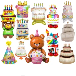Birthday-themed Cute Cartoon Party Decoration Aluminum Foil Balloon New Style