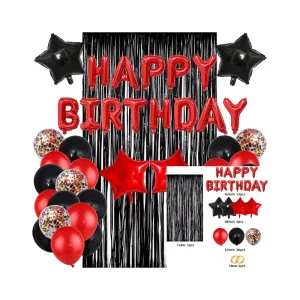 Black Birthday Balloon Package Promotional Party Supplies for Wedding and Background Wall Decoration Party Layout
