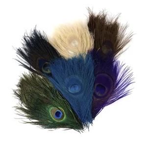 Black Bulk Natural Peacock Feather for Party Carnival Home Wedding Centerpiece Christmas Vase Holiday Decor DIY Craft Floral