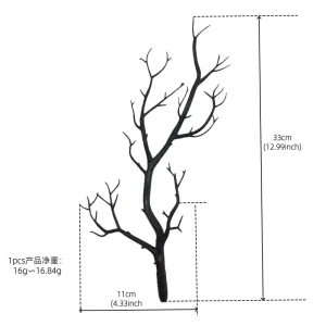 Black Plastic Tree Branches Christmas Halloween Thanksgiving Decorations Waterproof Non Toxic Reusable Durable Indoor Use