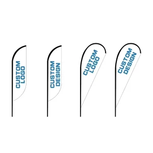 Blade Wind Advertising Flag Banner Beach Flag Feather Banner Bow Flag for Festival Promotion