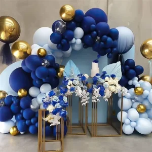 Blue Balloon Decor Festival Celebrations Merry Christmas Latex Balloon Garland Arch Kit Stand Party Supplies