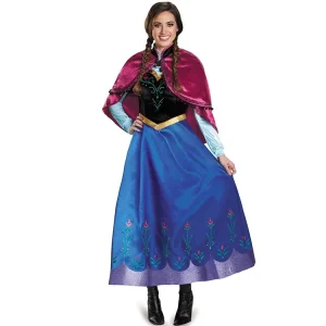 Blue Pink Royal Style Dress Embroidered Velvet Cape Set Retro Fairy Tale Role Play Costume