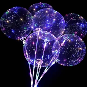 BoBo Balloons 20inch Colorful Lights Led Light up Bobo Balloons