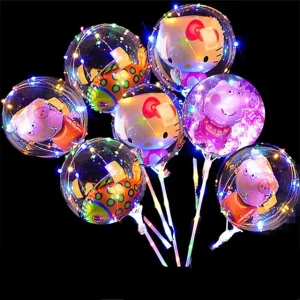 Bobo Ballon 18 Inches LED Balloon with String Light for Christmas New Shaped Festival Party