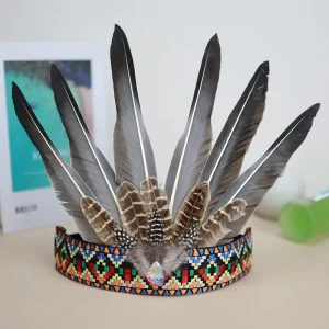 Bohemian Festival Halloween Synthetic Feather Headdress Headband Women’s Adult Costume Cosplay Parties Photography