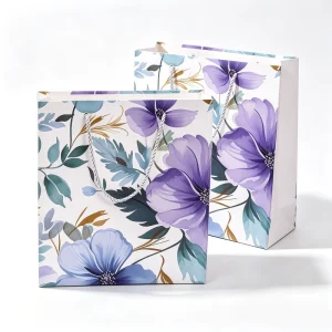 Botanical Chic Carrier Soft Watercolor Petals Sage Green for Wellness Lifestyle Packaging Boxes Custom