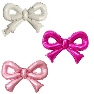 Bowknot Foil Balloons Birthday Weeding Ceremony Party and Other Festival Days Back to School