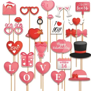 Brand New Valentine’s Day Hanging Paper Party Decoration Pink Love Photo Props