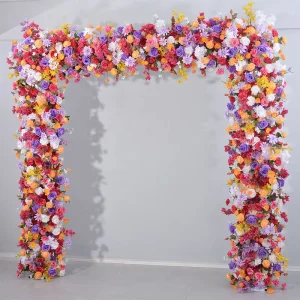 Bridal Floral Wedding Decorations Centerpieces Artificial Handmade Flower Square Arch