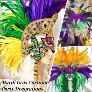 Bright Feather Decoration for Theme Party Fashion Show&Holiday Atmosphere Layout Carnival Celebration Stage&Home