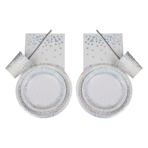 Bronzing Disposable Tableware Set Customization