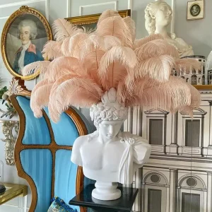 Bulk Pink White Large Plumes Wings Ostrich Feathers for Wedding Centerpieces Table Party Carnival Home Decoration
