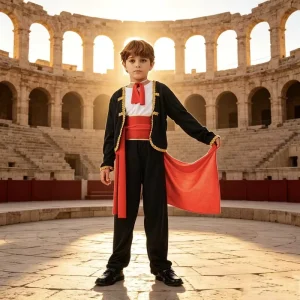 Bullfighter Medieval King Costume Ancient Roman Greek Warrior Gladiator Classic PET Material Festival Decoration Role