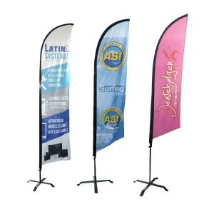 Business Teardrop Beach Flag Advertising Promotion Custom Flying Banners Promotional Advertising Swooper Beach Feather Flag