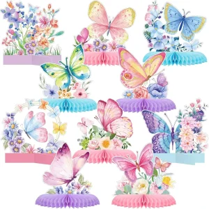 Butterfly Centerpieces for Tables Butterfly Birthday Party Decorations Spring Honeycomb Table Centerpiece Party Supplies