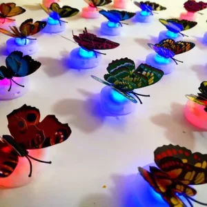 Butterfly Night Light LED Decor Lamp Bedroom Atmosphere Christmas Party Lamp Cute Night Lights Wall Decorations