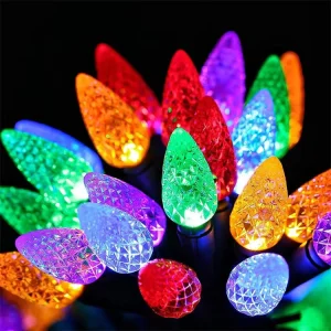 C5 Addressable Smart APP LED RGB Crystal Strawberry Fairy String Lights for Home Party Christmas Decoration
