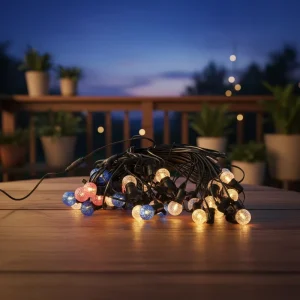 CE OEM Black Cable Plug in Patio E17 Belt Light Garland String Lights for Festoon Light Belt Christmas Holiday Decoration