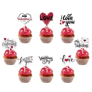 Cake Decorating Supplies Valentine’s Day Cake Decoration Inserts Birthday Cake Decoration for Holiday Parties