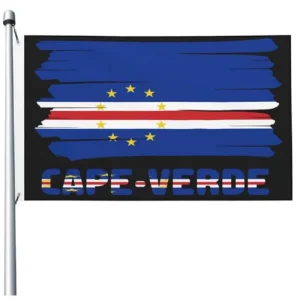 Cape Verde Festival Display Ornament Premium Polyester 3x5ft Flag National Identity All Season Indoor Outdoor Hanging Flag