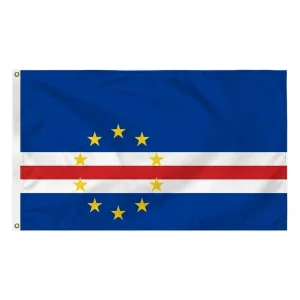 Cape Verde Flag 3×5 FT Durable Polyester Cabo Verde National Flags with Brass Grommets Vivid Color Outdoor Decor