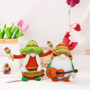 Carnival Decorations Carnival Gnome Cloth Figurines Cartoon style Hawaiian themed Creative Faceless