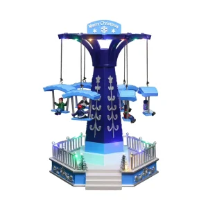 Carnival Paradrop LED Light Christmas Ornament Religious Fairy & Music Inspired Plastic Parachute Resin Crafts Moving up & Down