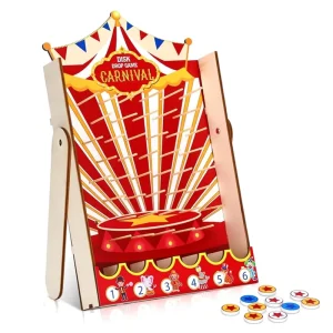 Carnival Party Decor Plinko Board Game Birthday Party Supplies Activities Circus Theme Carnival Disk Drop Game