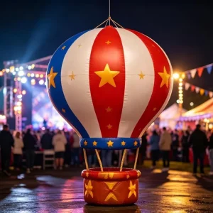 Carnival Props Background Advertisement Inflatable Hot air Balloon for Kids Party Circus Activity Decoration