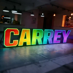 Carrey Sign Custom Outdoor Sign Led Retail Storefront Outside Signage For Club Party Decoration RGB Signage For Bar Even&Party