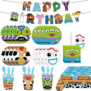 Cartoon Toy Theme Party Supplies Set Kids Birthday Party Decoration