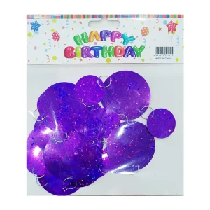 Ceiling Hanging Birthday Party Supplies Decoration Colorful Shiny Round Laser PET Foil Pendant for Wedding